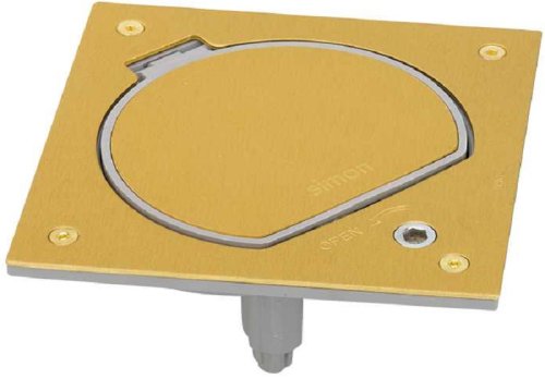 Лючок влагостойкий Simon Connect K45 1-м. 2 мод. с замком IP66 латунь картинка